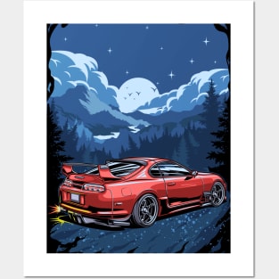 Toyota Supra Night Fighter Posters and Art